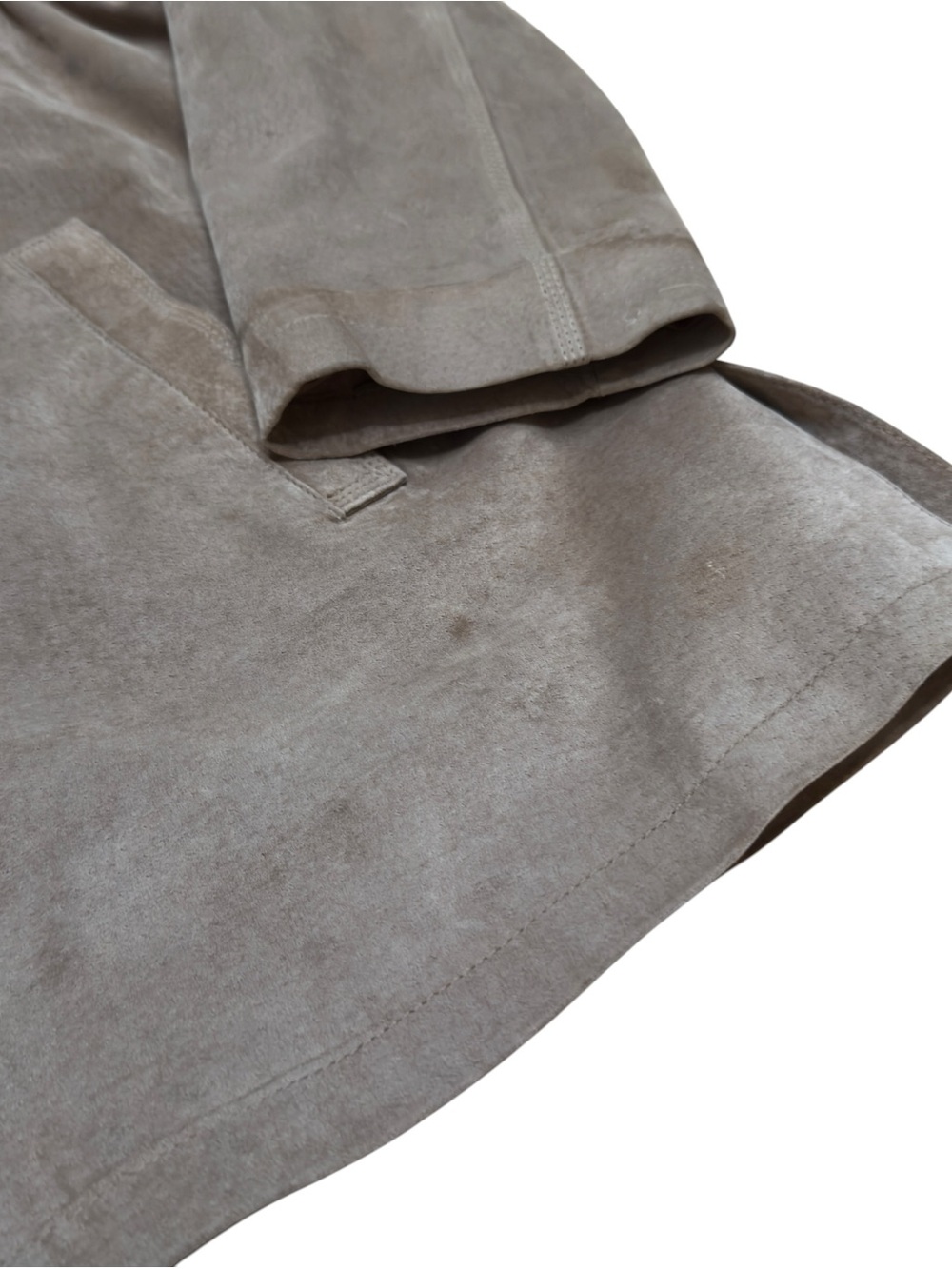 Norm Thompson Genuine Suede Leather Shirt Jacket Tan Overshirt Men’s XXL Coat - Picture 7 of 11